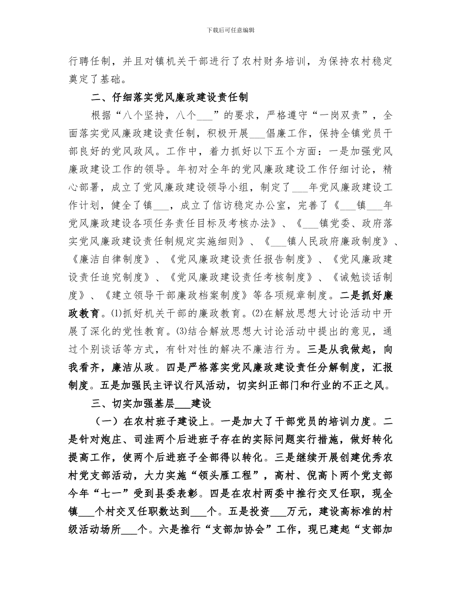 2024年镇政府年终总结_第2页