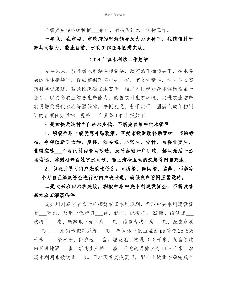 2024年镇水利工作总结_第2页