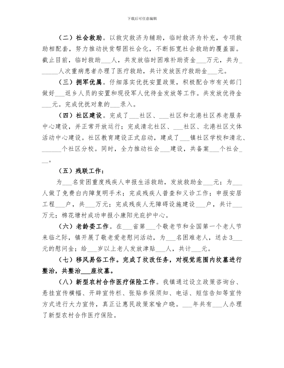 2024年镇社会事务办年度总结_第2页