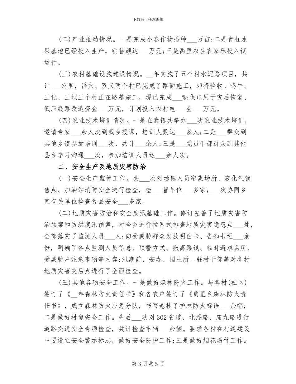 2024年镇长年终工作总结_第3页