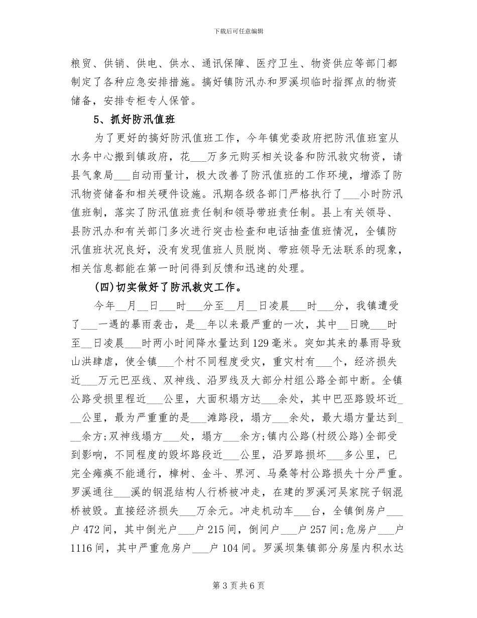 2024年防汛个人工作总结_第3页