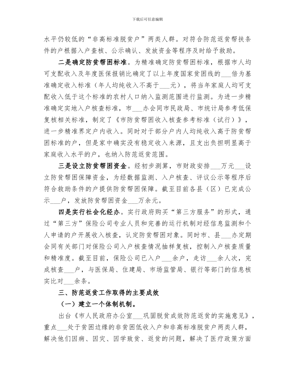 2024年防范返贫工作总结_第2页