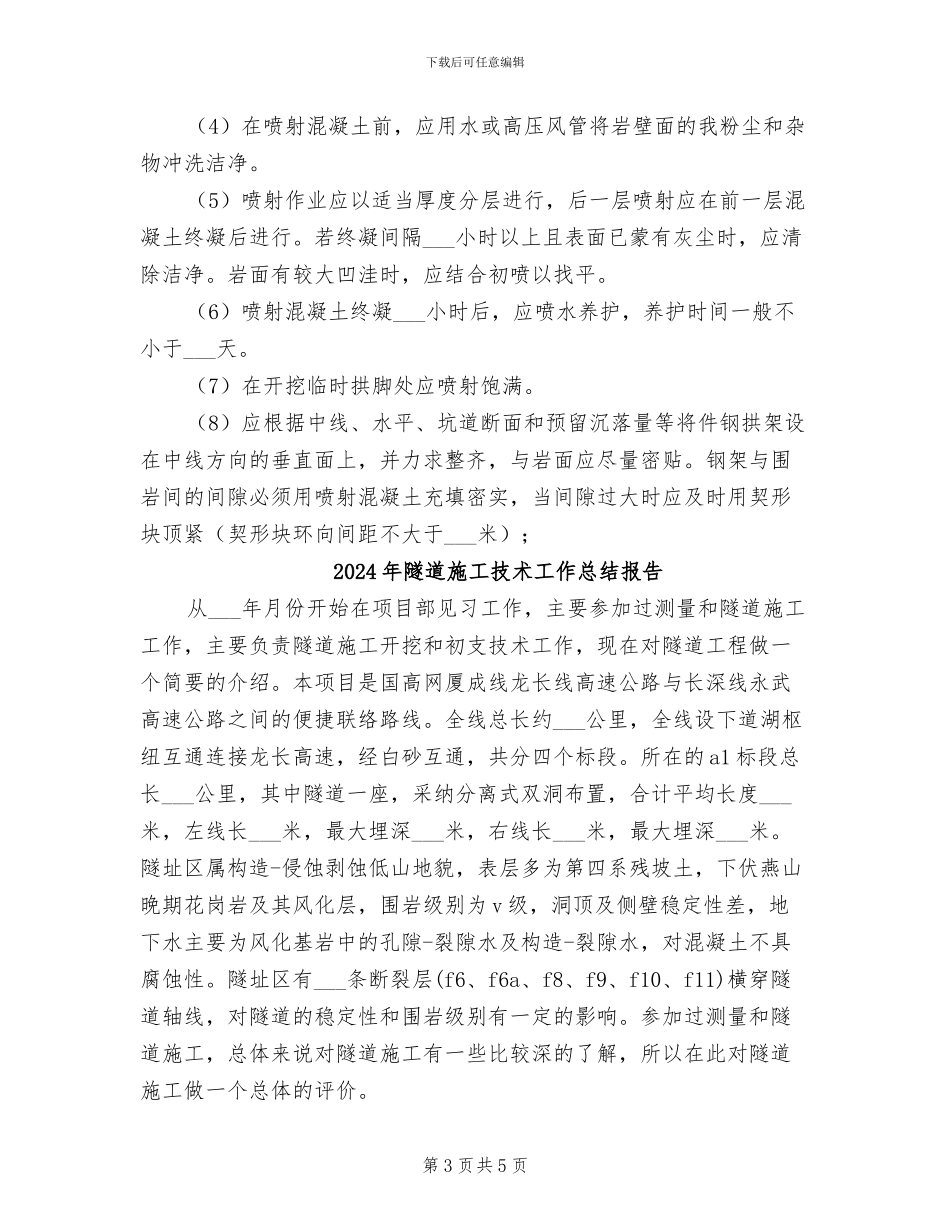 2024年隧道施工技术工作总结_第3页