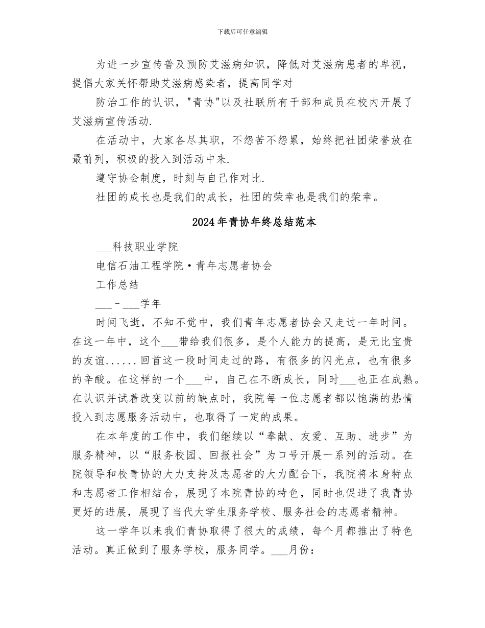 2024年青协年终总结范文_第2页