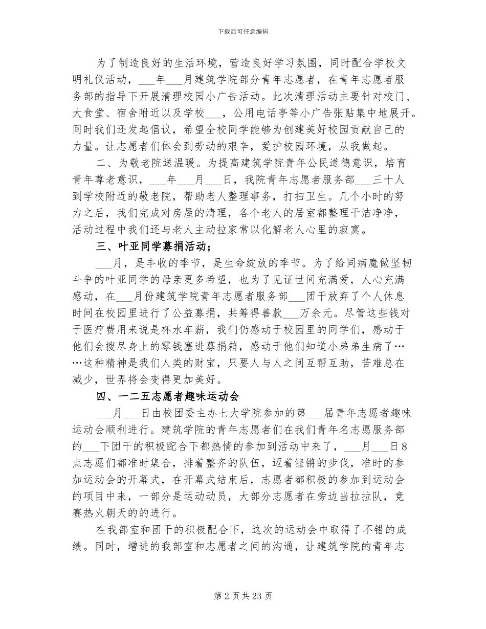 2024年青协通讯部工作总结_第2页