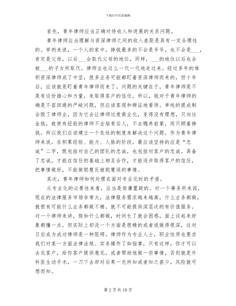 2024年青年律师年底工作总结例文_第2页