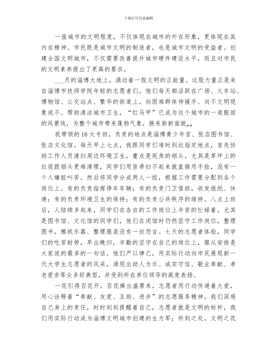 2024年青年志愿者分队年度考核个人总结_第2页