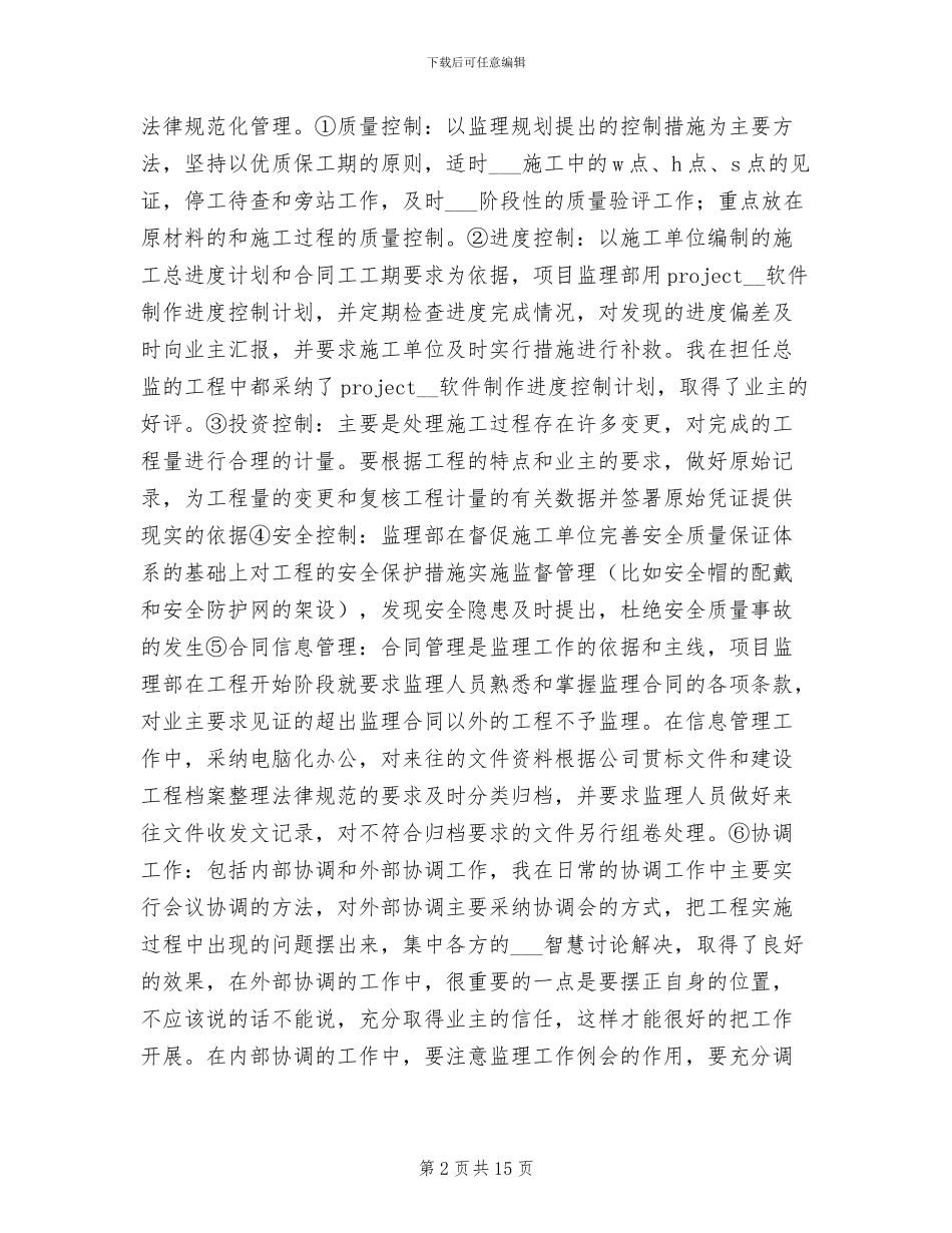 2024年项目总监个人年底总结报告_第2页