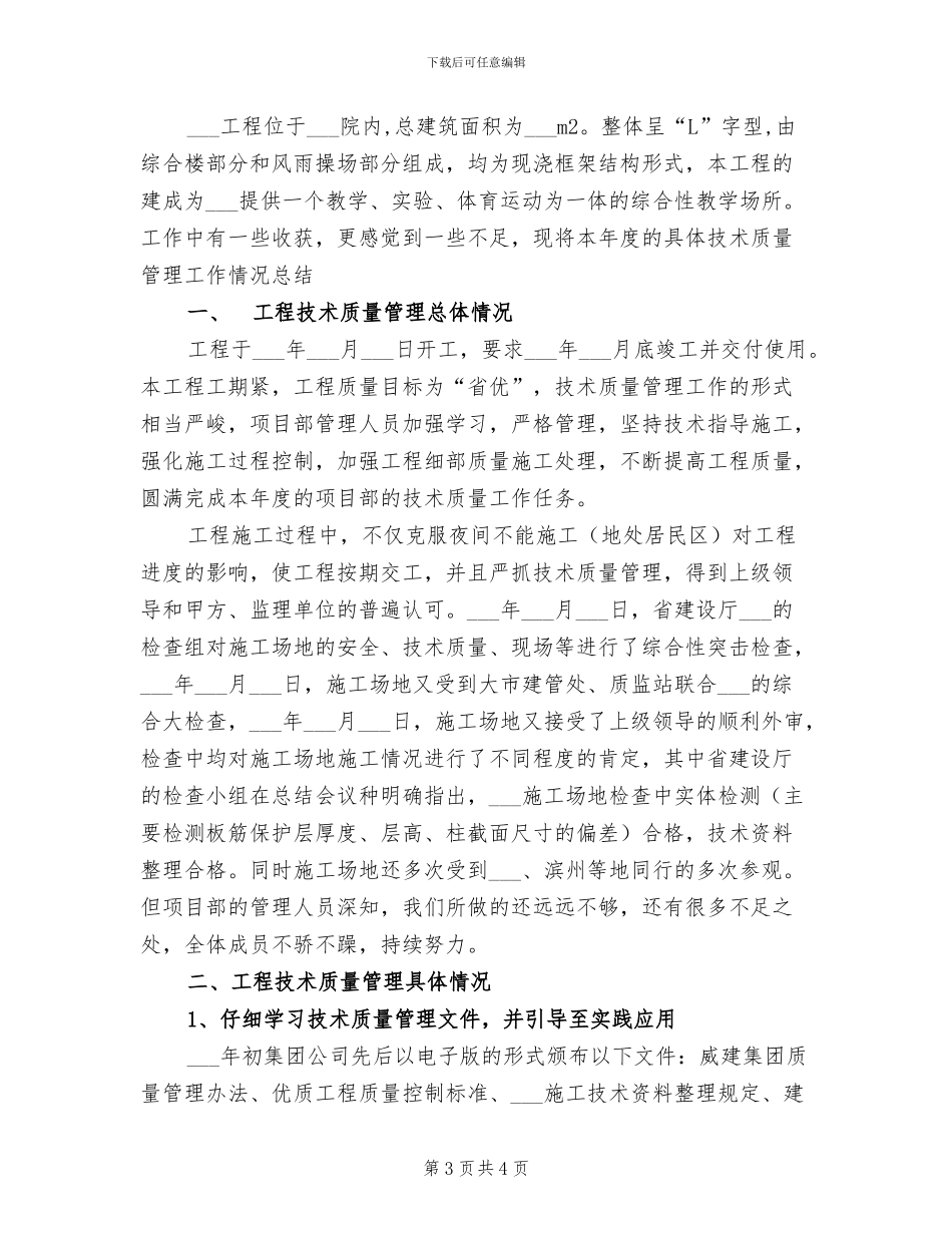 2024年项目技术负责人年终总结_第3页