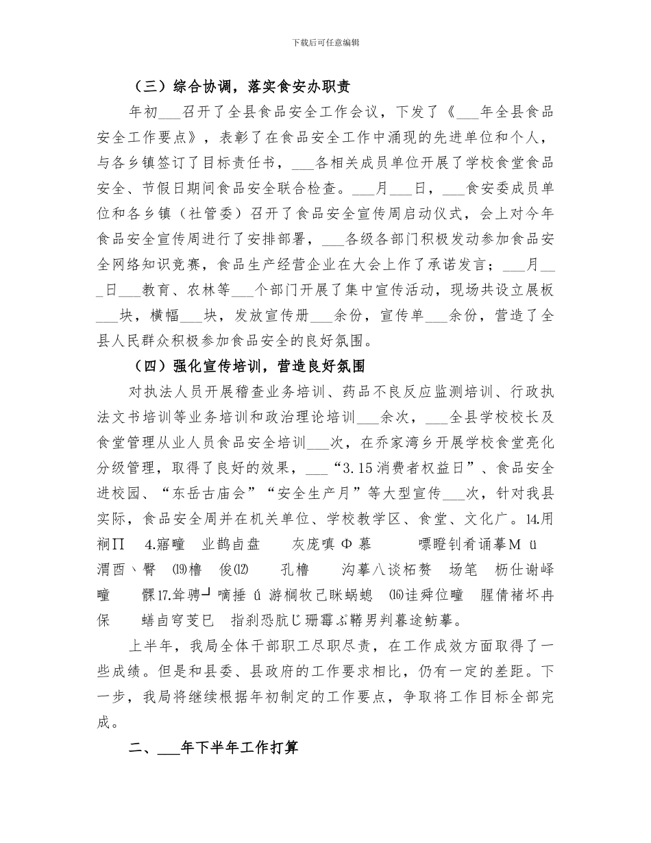 2024年食药监管局工作总结_第3页