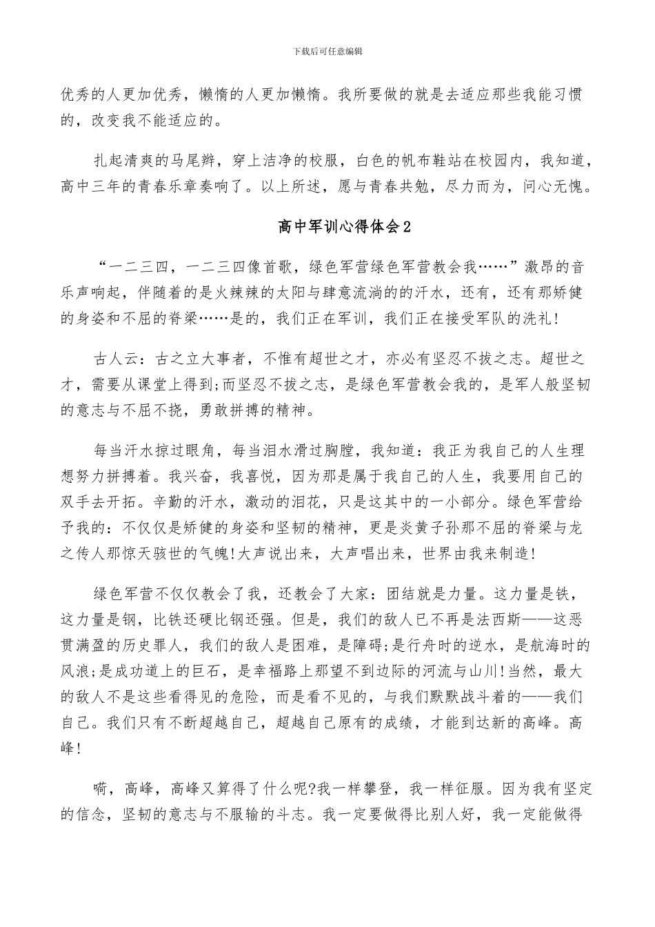 2024年高中军训总结版_第2页