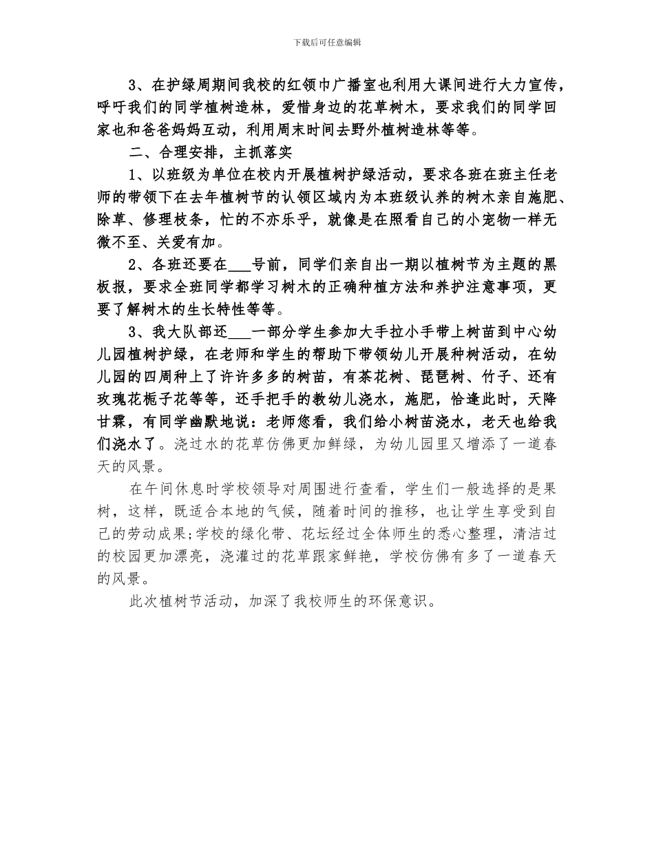 2024年高中植树节活动总结_第3页
