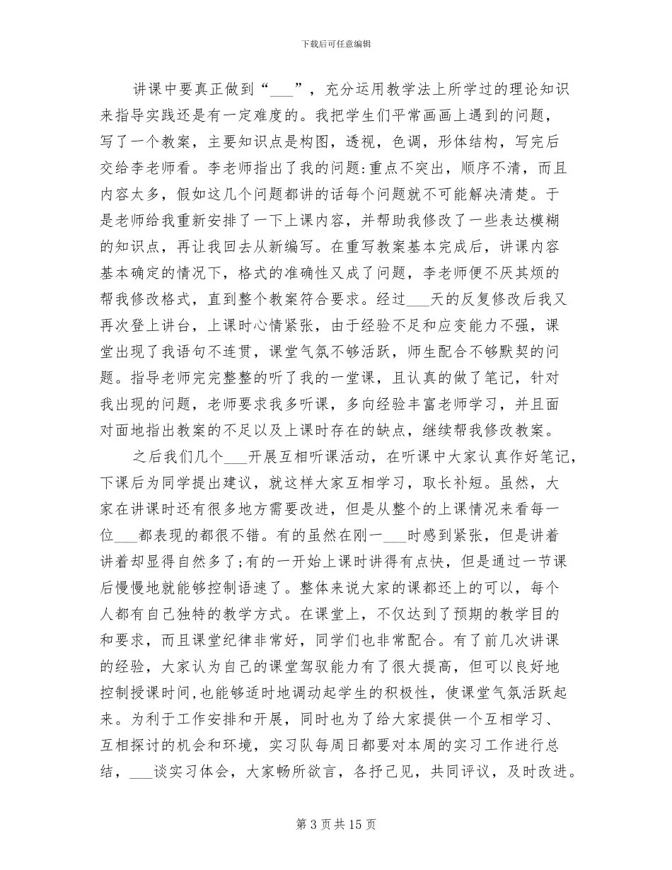 2024年高中美术教育实习个人总结_第3页