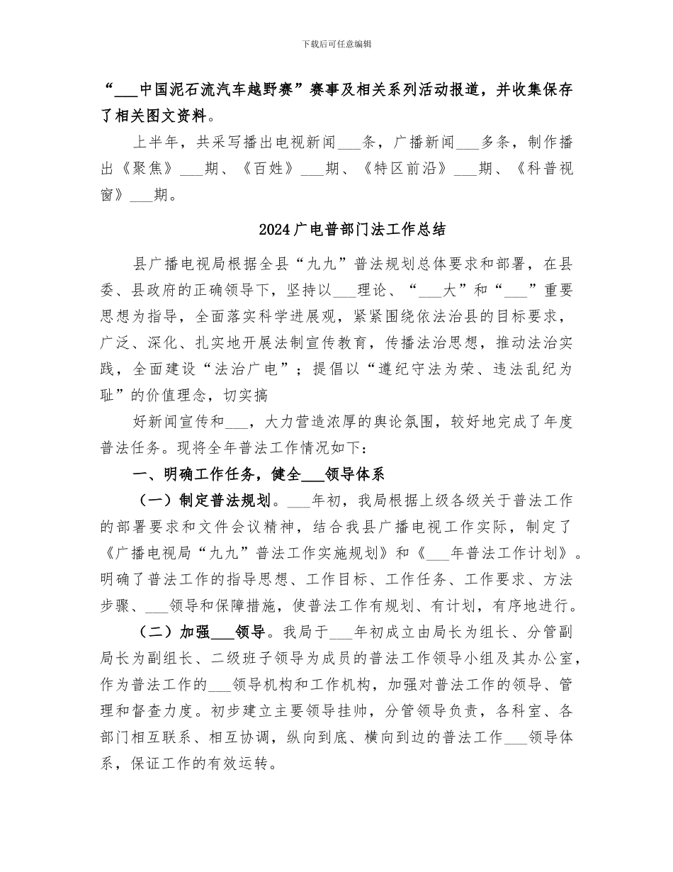 2024广电局软环境建设年度工作总结_第3页