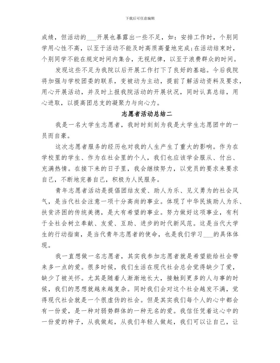 2024志愿者活动总结范文_第2页