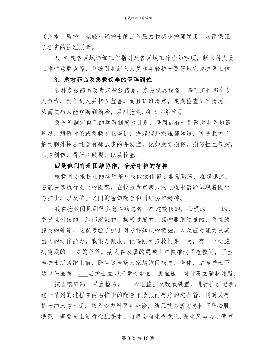 2024急诊医生进修总结_第3页