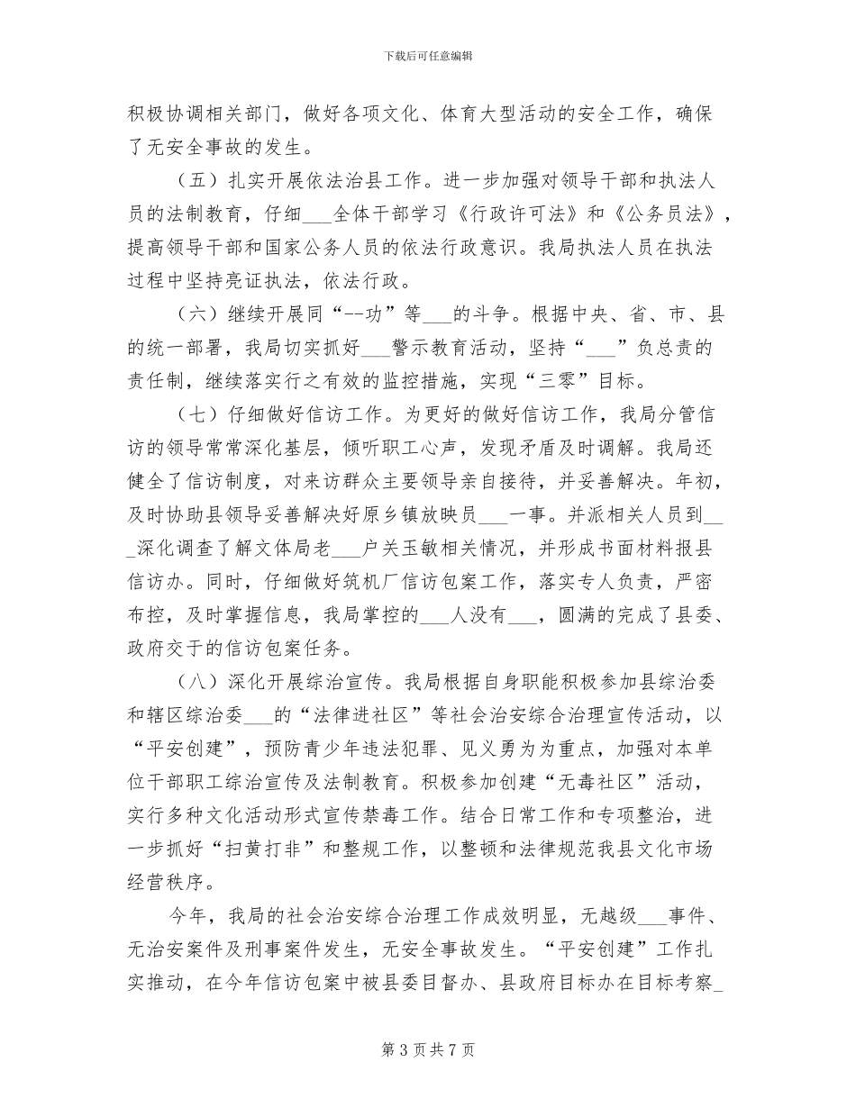 2024文体局综治工作总结_第3页