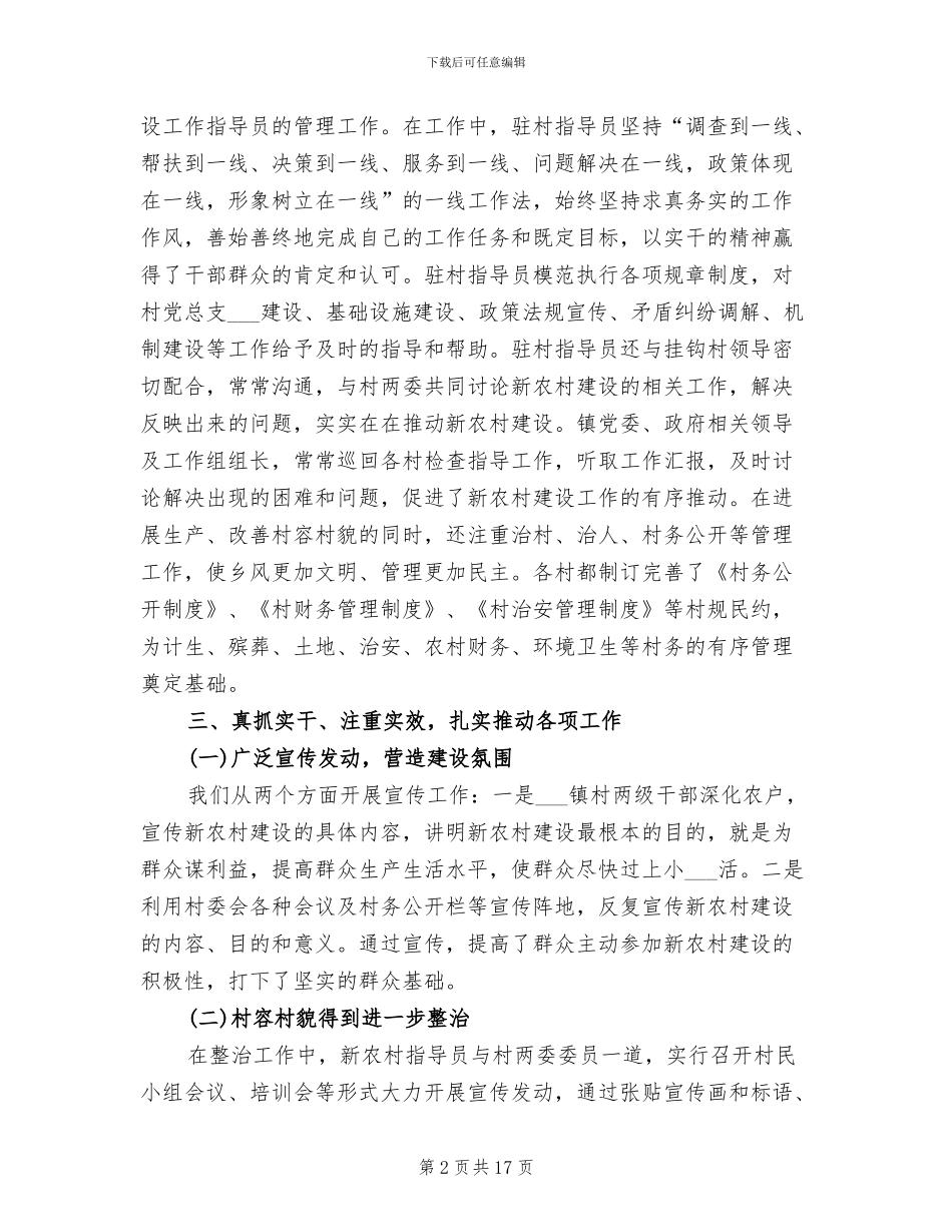 2024新农村工作总结_第2页
