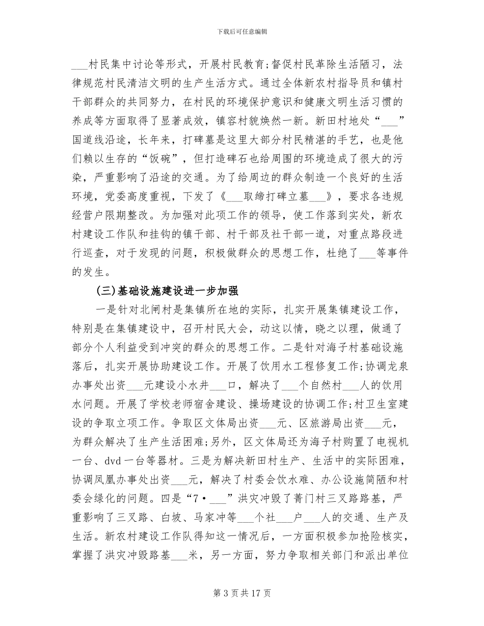 2024新农村工作总结_第3页
