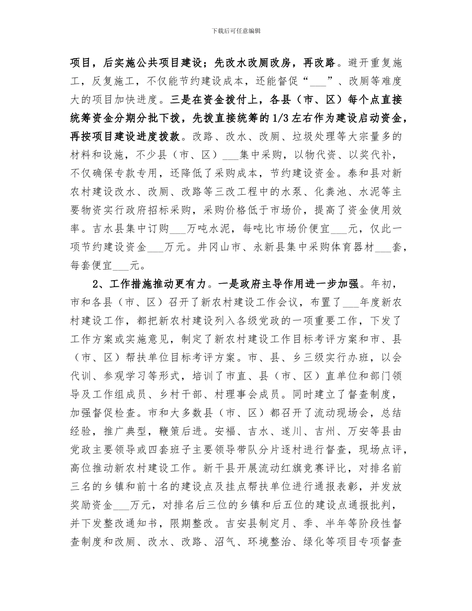 2024新农村建设工作情况的总结_第3页