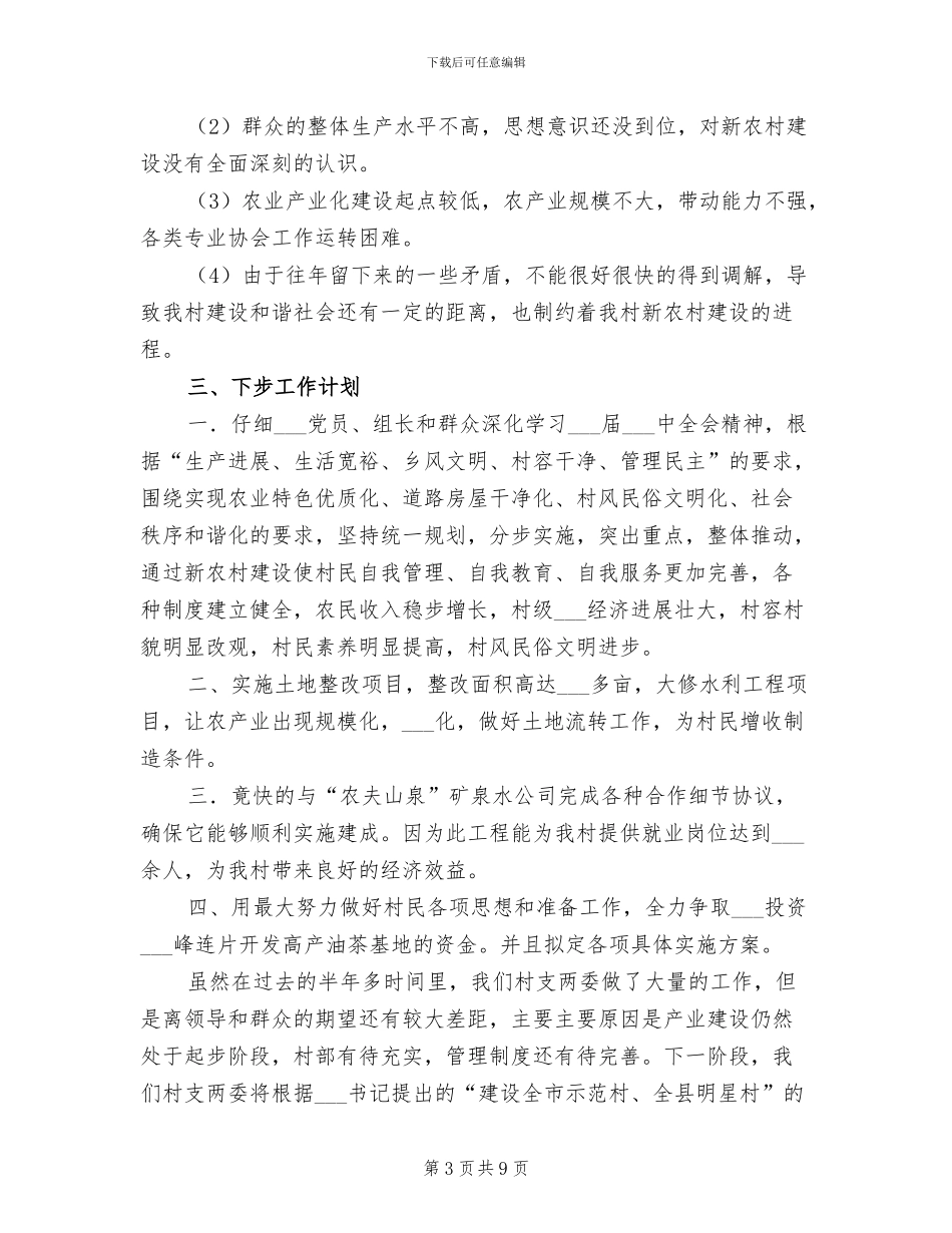 2024新农村建设的工作总结_第3页