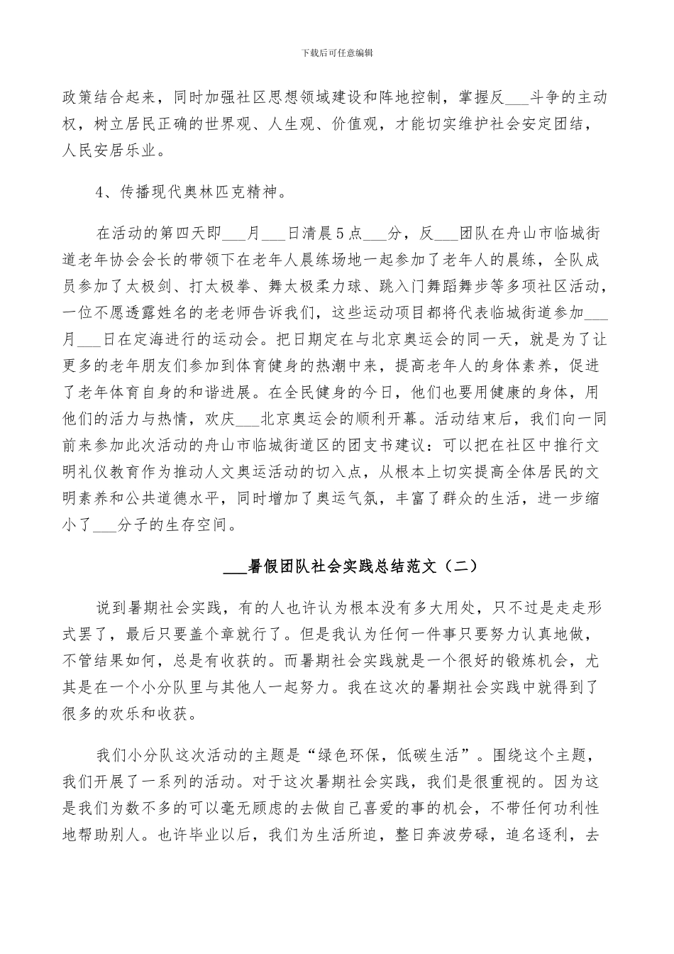 2024暑假团队社会实践总结_第3页