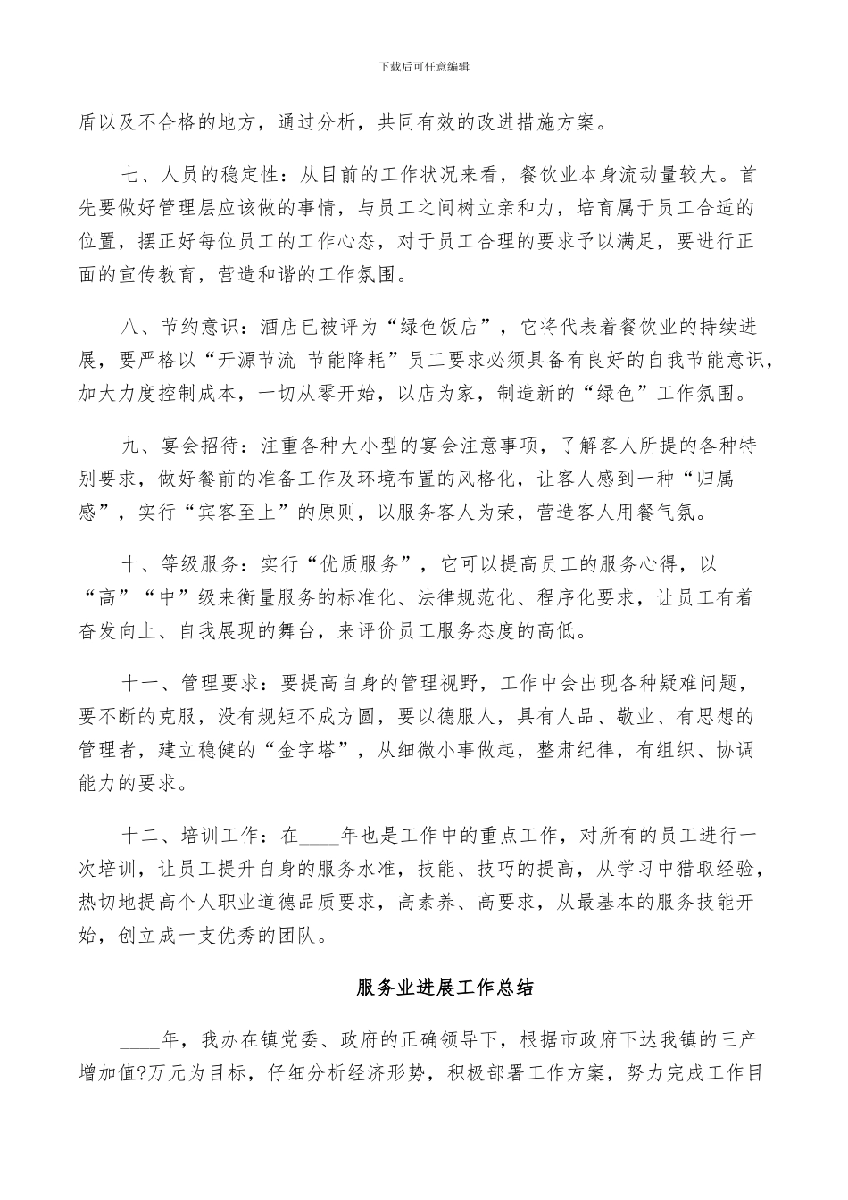 2024服务业发展工作总结_第2页