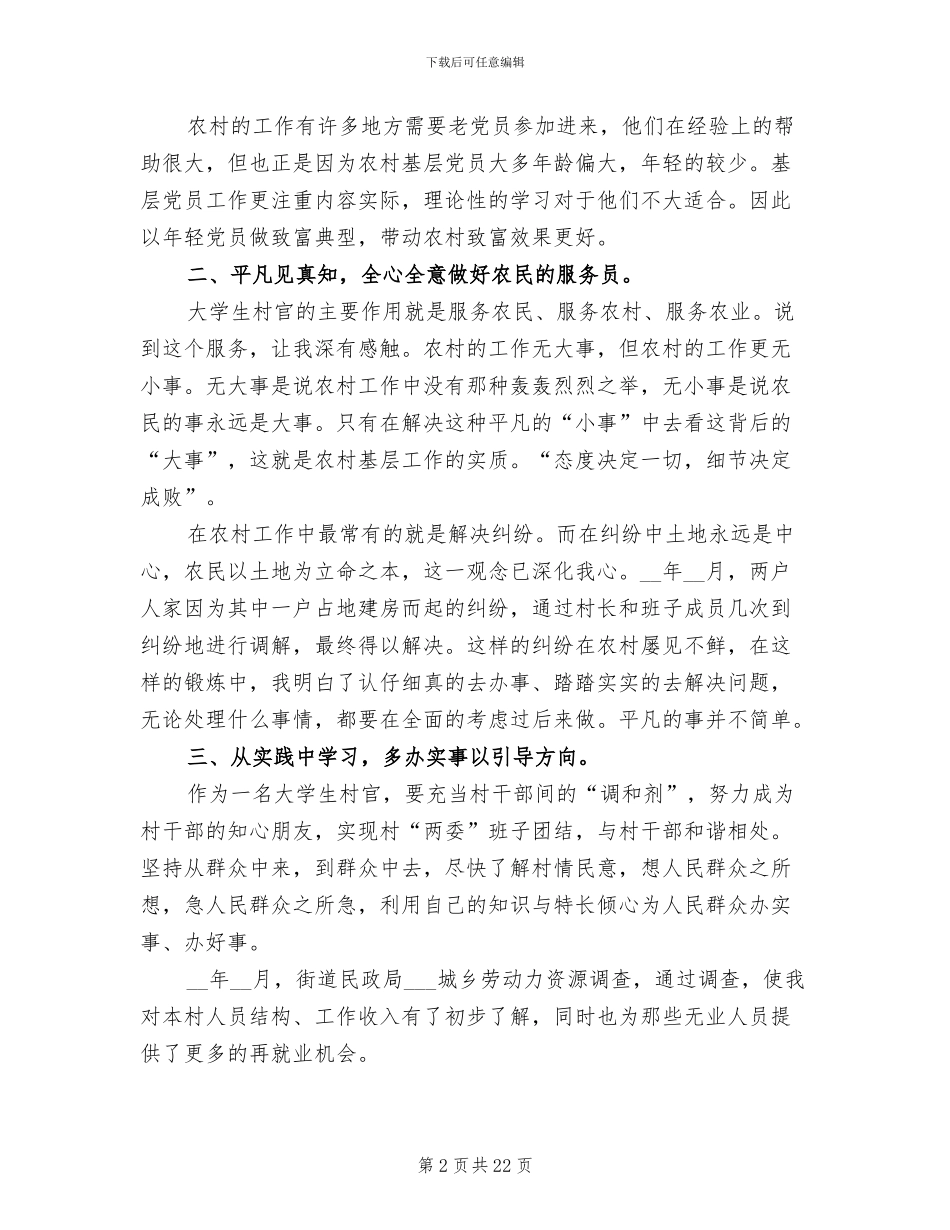 2024村官年终个人总结_第2页