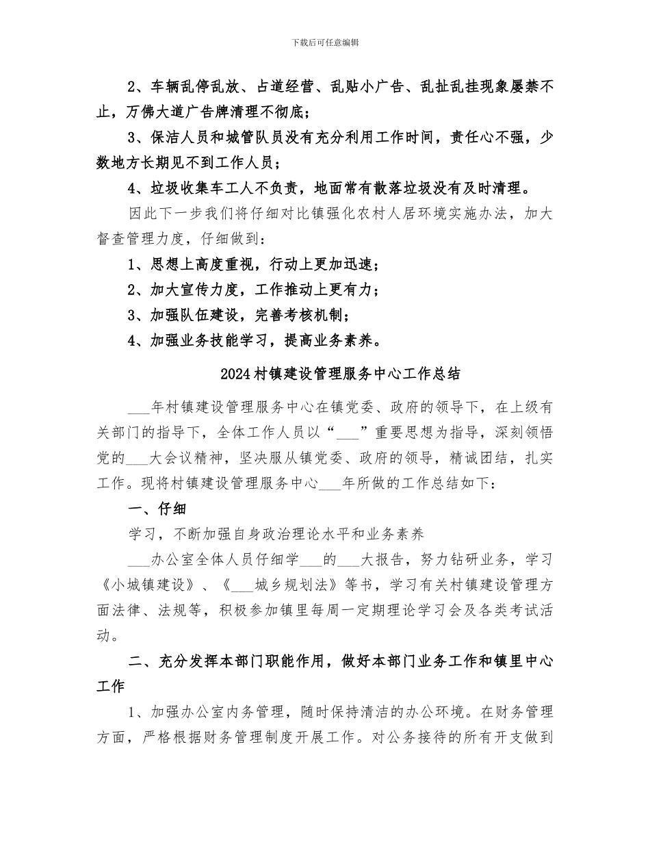 2024村镇建设管理办公室半年工作总结_第3页