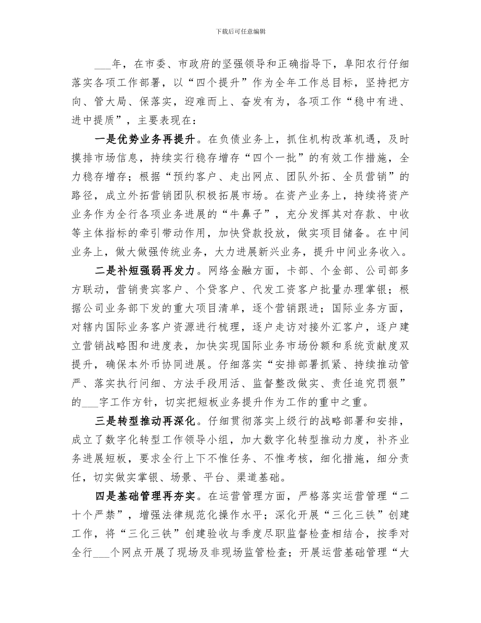 2024某农行全年工作总结_第3页