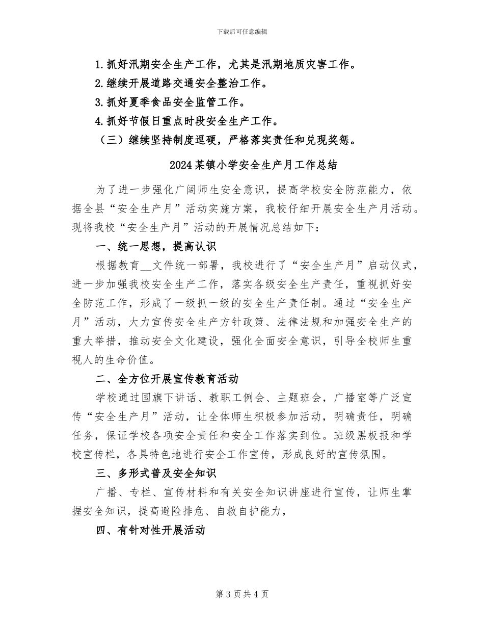 2024某镇安全生产工作总结_第3页