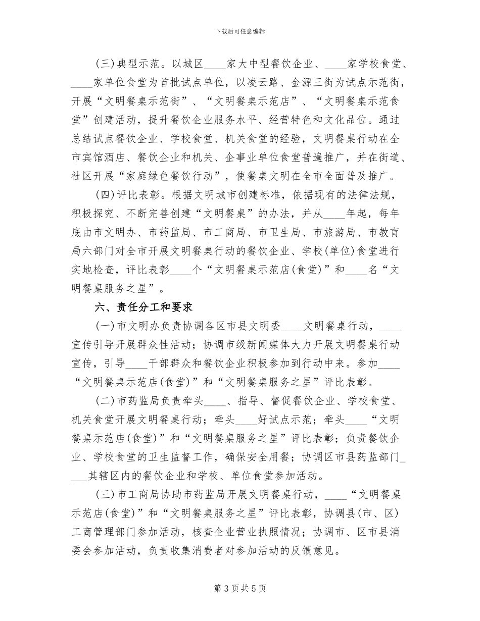 2024校园“文明餐桌”行动方案_第3页