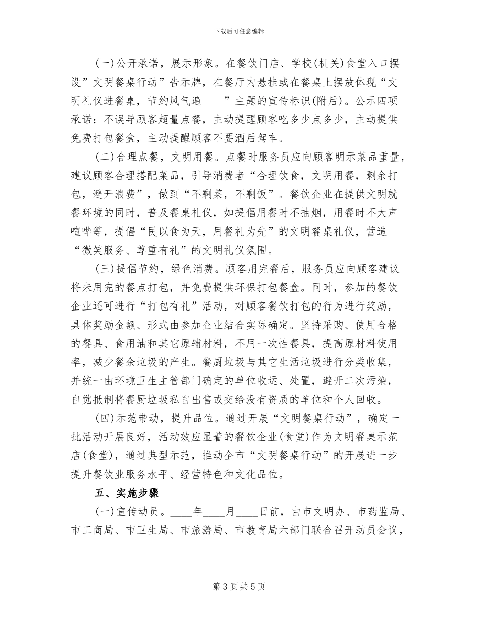 2024校园“文明餐桌”行动方案范文_第3页