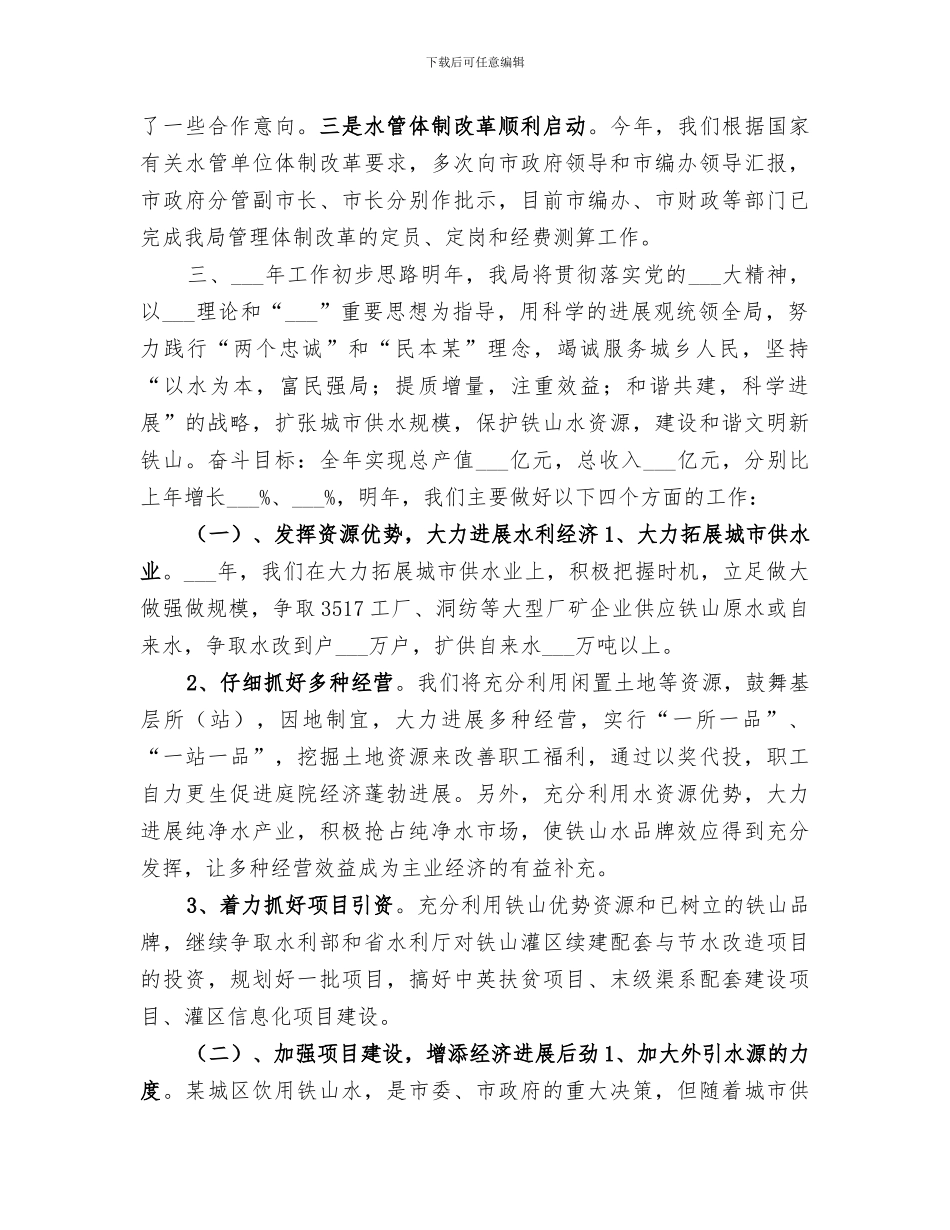 2024水利局工作总结_第3页