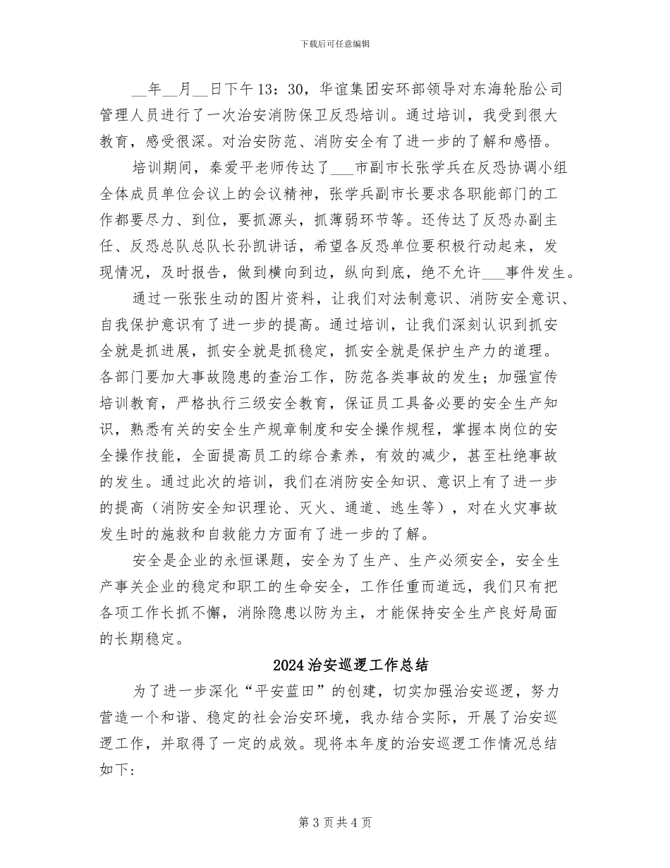 2024治安大队工作总结_第3页