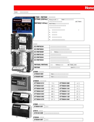 7800系列燃烧程序控制器