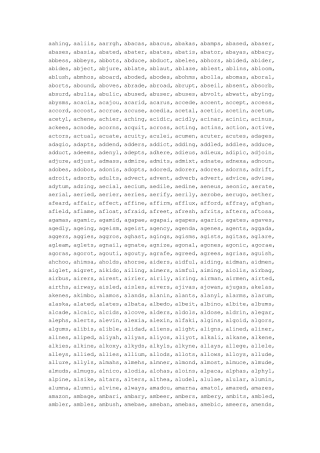 7个字母的单词(7个字母的英文单词全集)