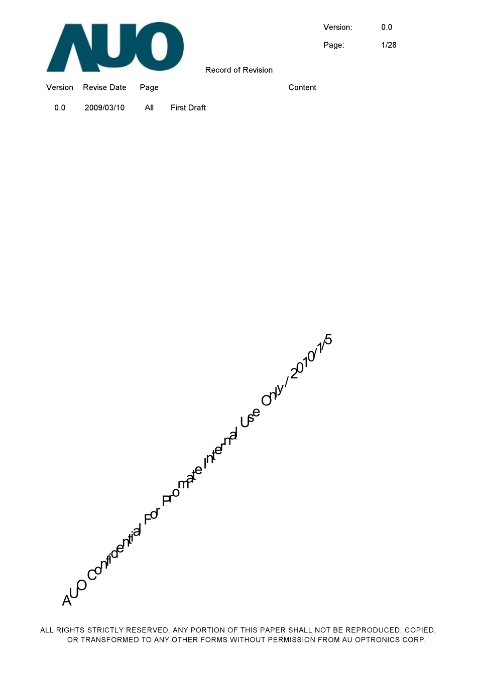 7寸TFT显示屏规格书_第3页