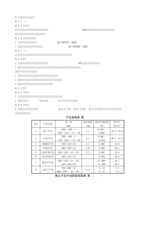 8.平瓦屋面工程施工工艺标准