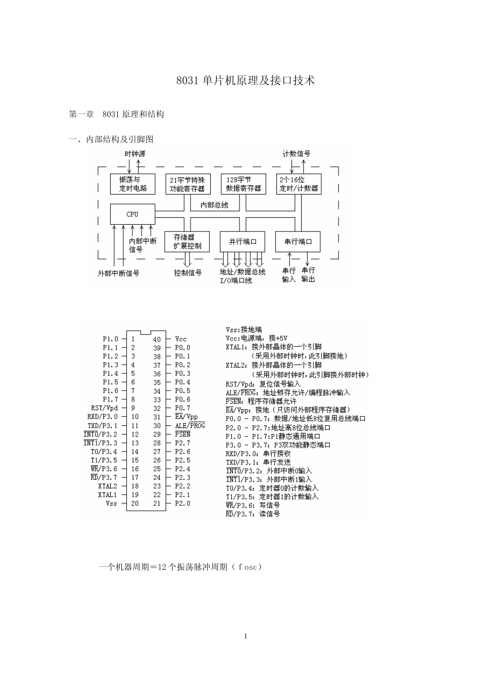 8031单片机原理_第1页