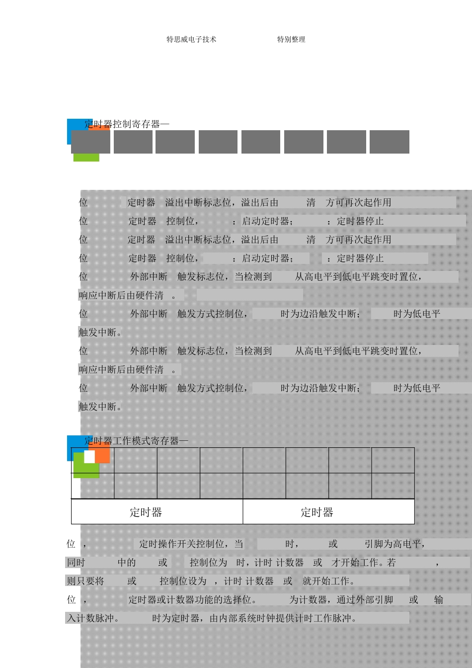 8051,STC89C52单片机特殊功能寄存器_第3页