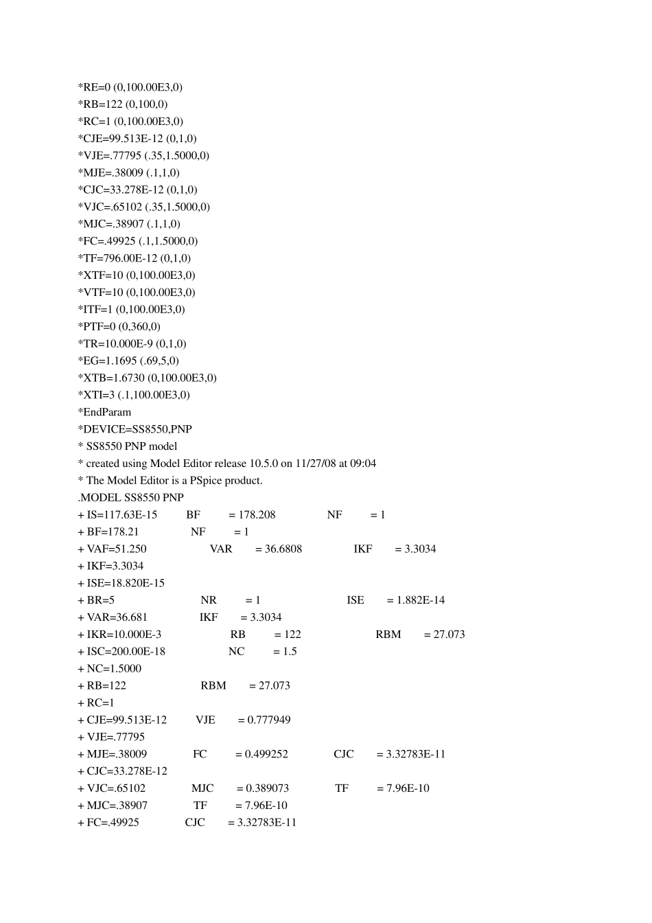 8055,9012,9013,9014,9015的SPICE模型数据及multisim元件制作方法_第2页