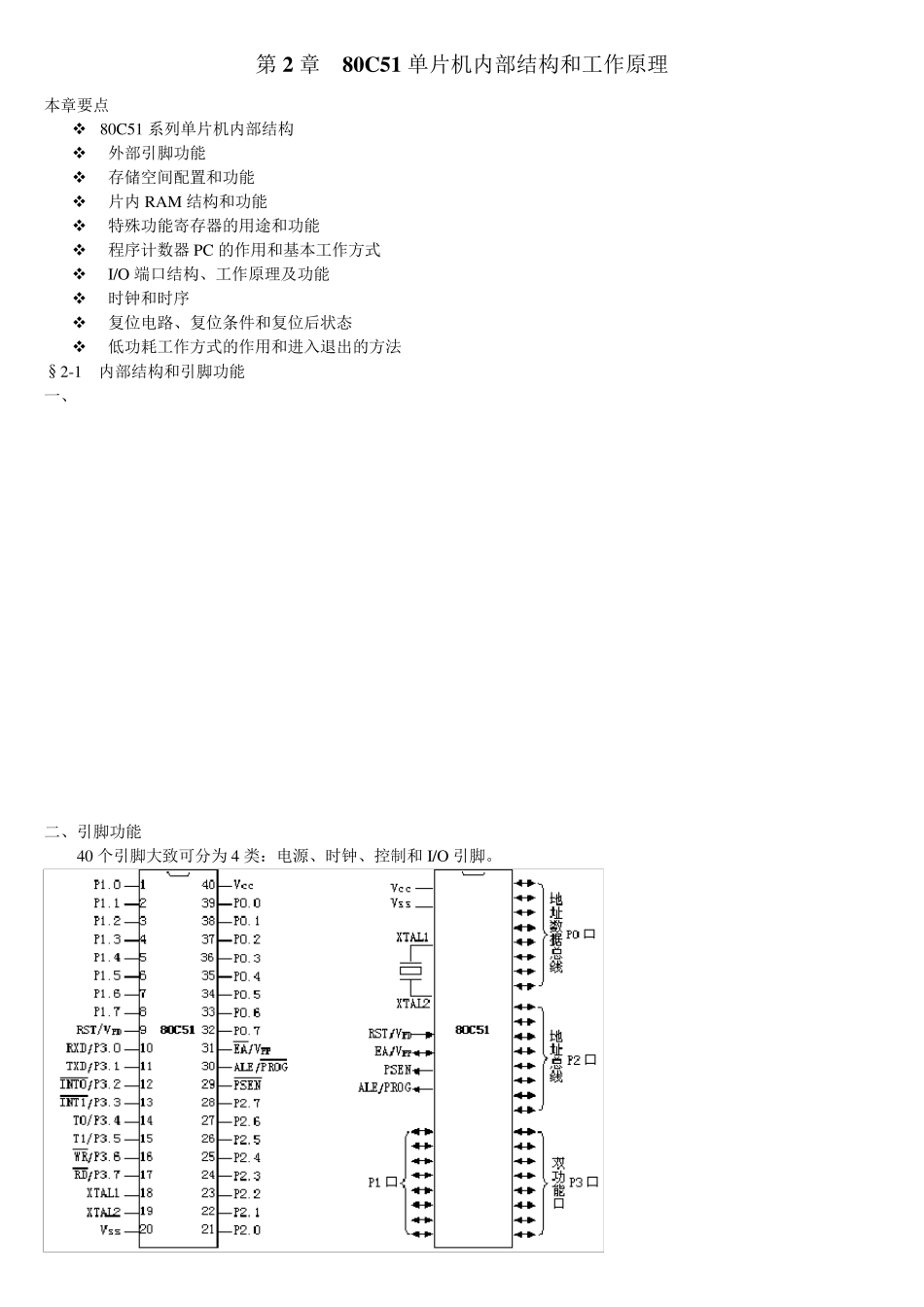 80C51单片机内部结构和工作原理_第1页