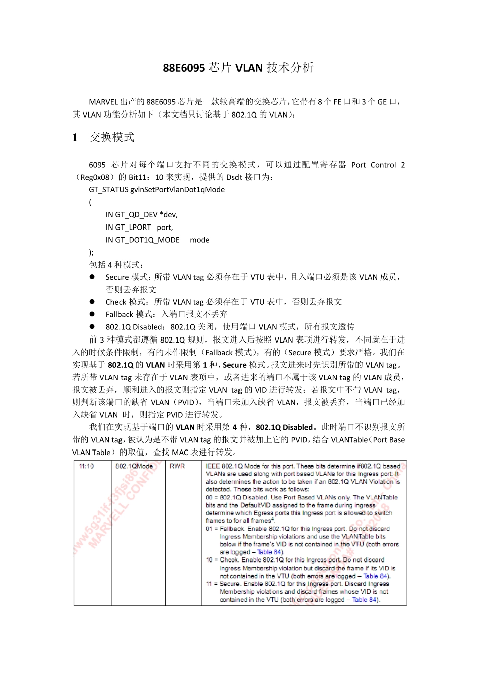 88E6095芯片VLAN技术分析_第1页