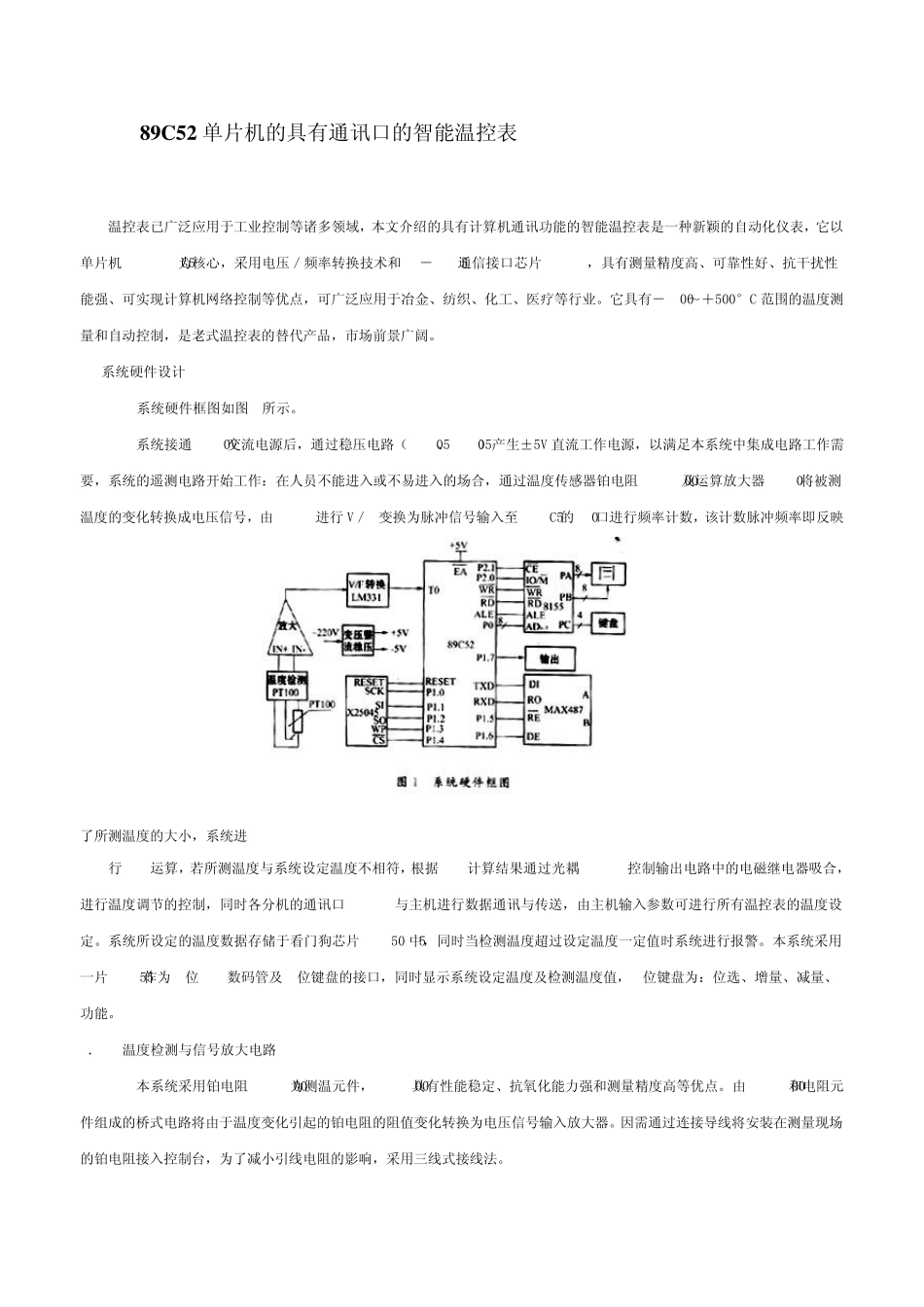 89C52单片机的具有通讯口的智能温控表1602液晶屏上显示字母“A”_第1页