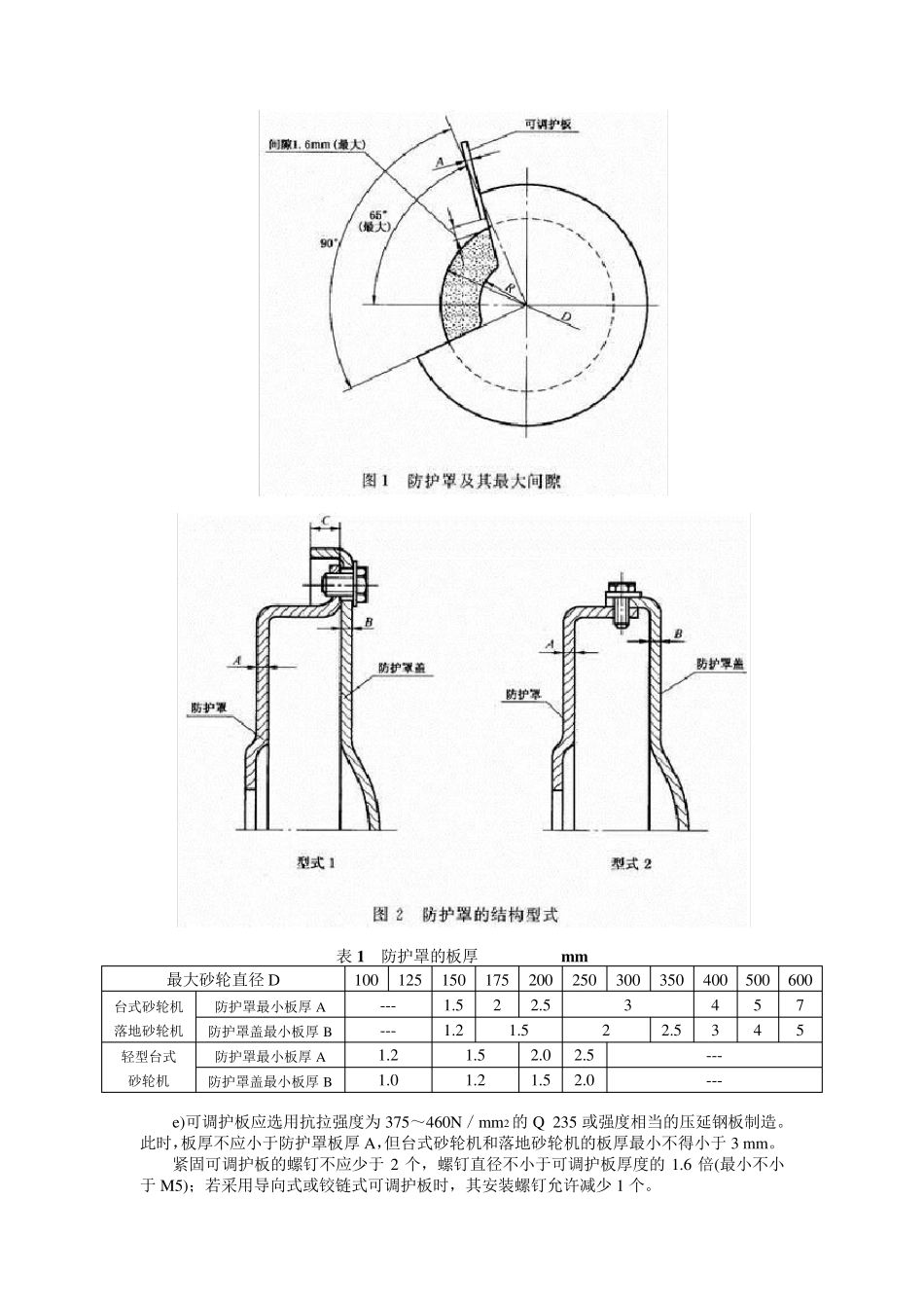 8JB87991998砂轮机安全防护技术条件_第3页