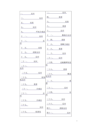 96个常用有机反应机理