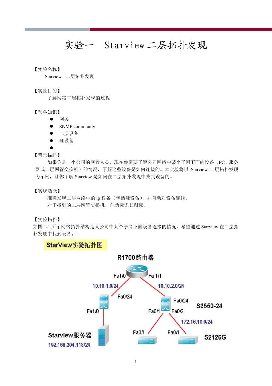 99[工程实验室][Starview二层拓扑发现]_第1页