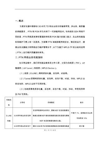 9中国移动网络全业务指标体系