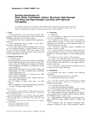 A1008StandardSpecification美标钣金标准